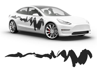 3M Matte Black Dynasty Body Graphic~Full Side Auto Decal Kit~0