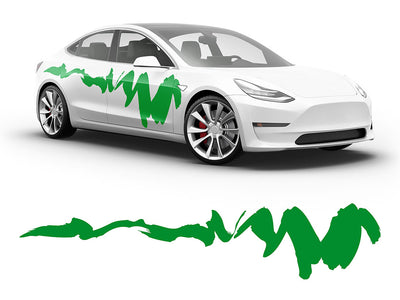 3M Bright Green Dynasty Body Graphic~Full Side Auto Decal Kit~0