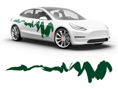 3M Dark Green Dynasty Body Graphic~Full Side Auto Decal Kit~0