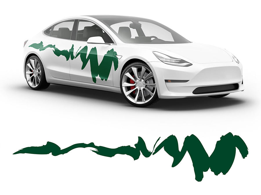 3M Dark Green Dynasty Body Graphic~Full Side Auto Decal Kit~0