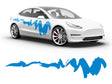 3M Light Blue Dynasty Body Graphic~Full Side Auto Decal Kit~0