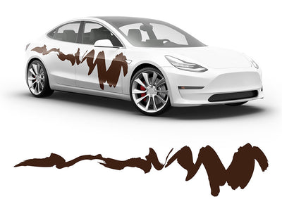 3M Brown Dynasty Body Graphic~Full Side Auto Decal Kit~0