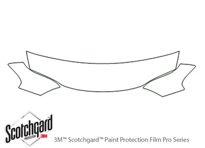 talon 3M Clear Bra Hood Precut PPF Diagram