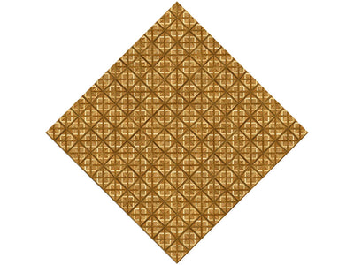 Early American Stain Wooden Parquet Vinyl Wrap Pattern