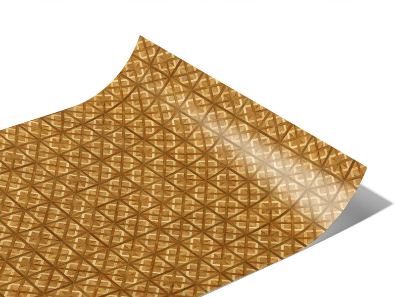 Early American Stain Wooden Parquet Vinyl Wraps~Rwraps Series 914 Digitally Printed Vinyl Wrap~1