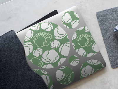 early white vegetable DIY Laptop Stickers