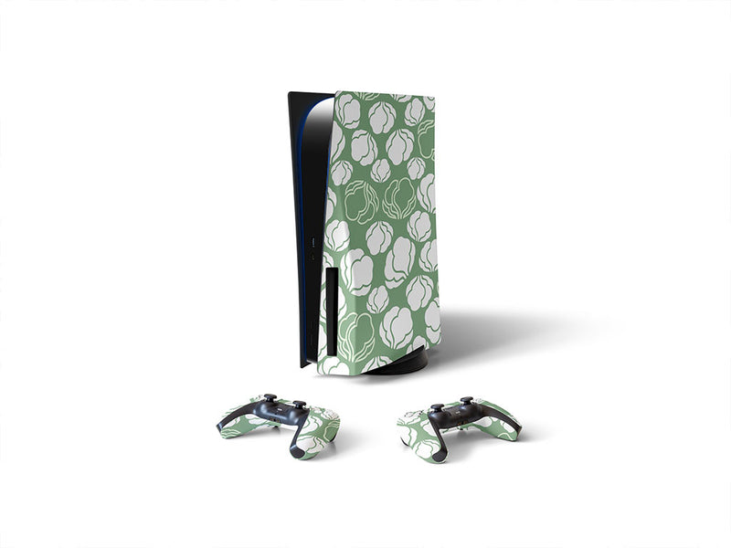 early white vegetable Sony PS5 DIY Skin
