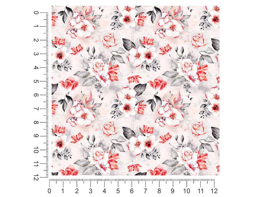 earnest carnation floral 1ft x 1ft Craft Sheets