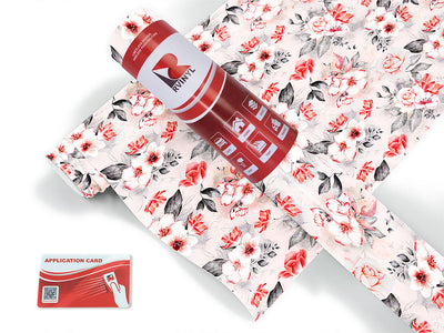 earnest carnation floral Craft Vinyl Roll