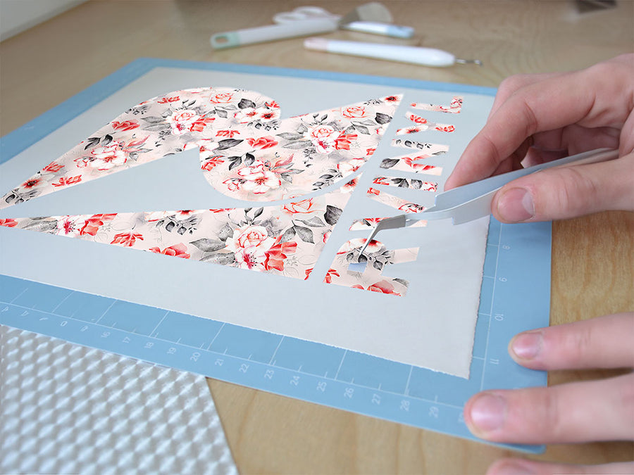 earnest carnation floral Easy Weed Craft Vinyl