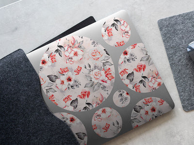 earnest carnation floral DIY Laptop Stickers