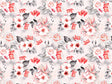 Earnest Carnation Floral Vinyl Wrap Pattern~Rwraps Series 914 Digitally Printed Vinyl Wrap~0