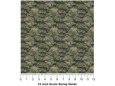 Earth Kings Dinosaur Vinyl Film Pattern Size 12 inch Scale~Rwraps Earth Kings Dinosaur Sizing Chart~2
