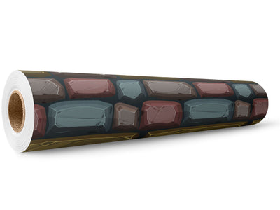 Earth Tone Brick Wrap Film Wholesale Roll~Rwraps Series 914 Digitally Printed Vinyl Roll~5