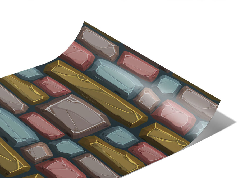 Earth Tone Brick Vinyl Wraps~Rwraps Series 914 Digitally Printed Vinyl Wrap~1
