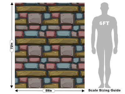 Earth Tone Brick Vehicle Wrap Scale~Rwraps Series 914 Earth Tone Brick Measurements~2