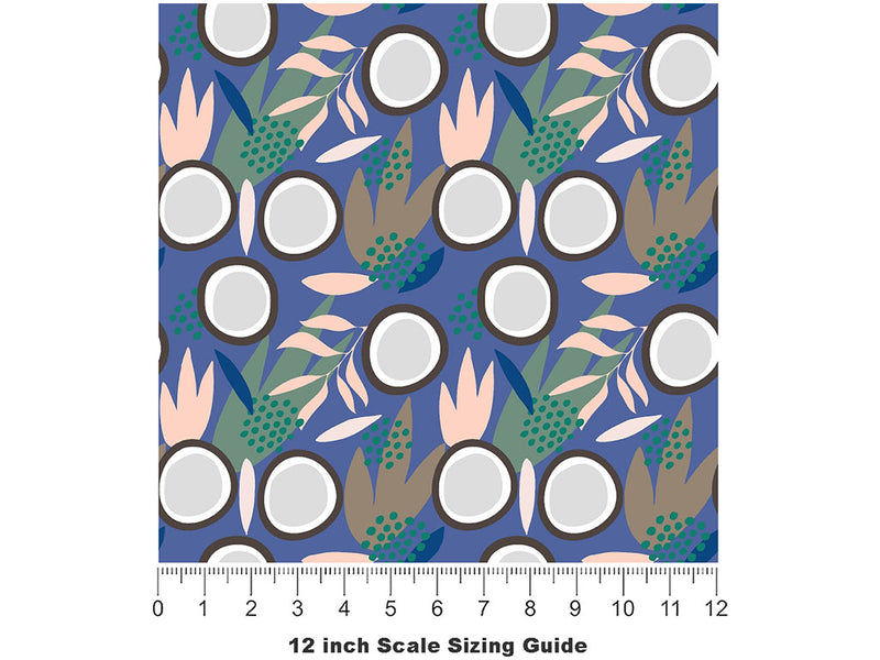 East Coast Tall Fruit Vinyl Film Pattern Size 12 inch Scale~Rwraps East Coast Tall Fruit Sizing Chart~2