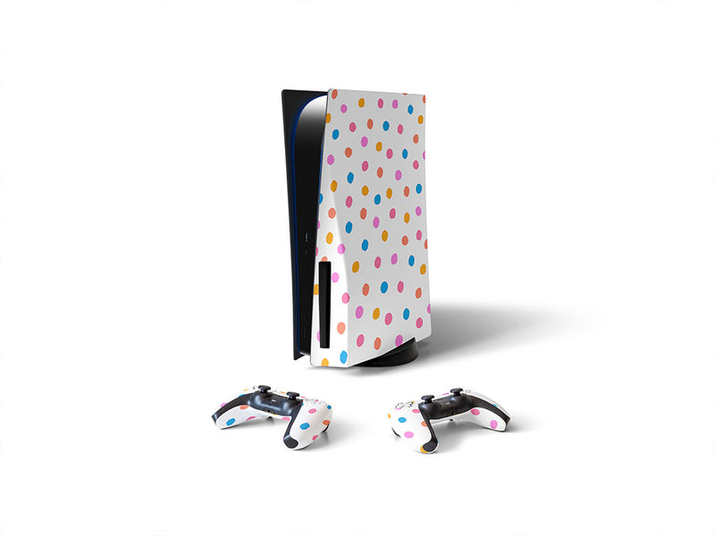 easter breeze polka dot Sony PS5 DIY Skin