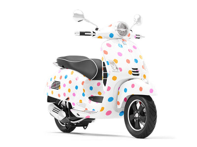 Easter Breeze Polka Dot Vespa Scooter Wrap Film