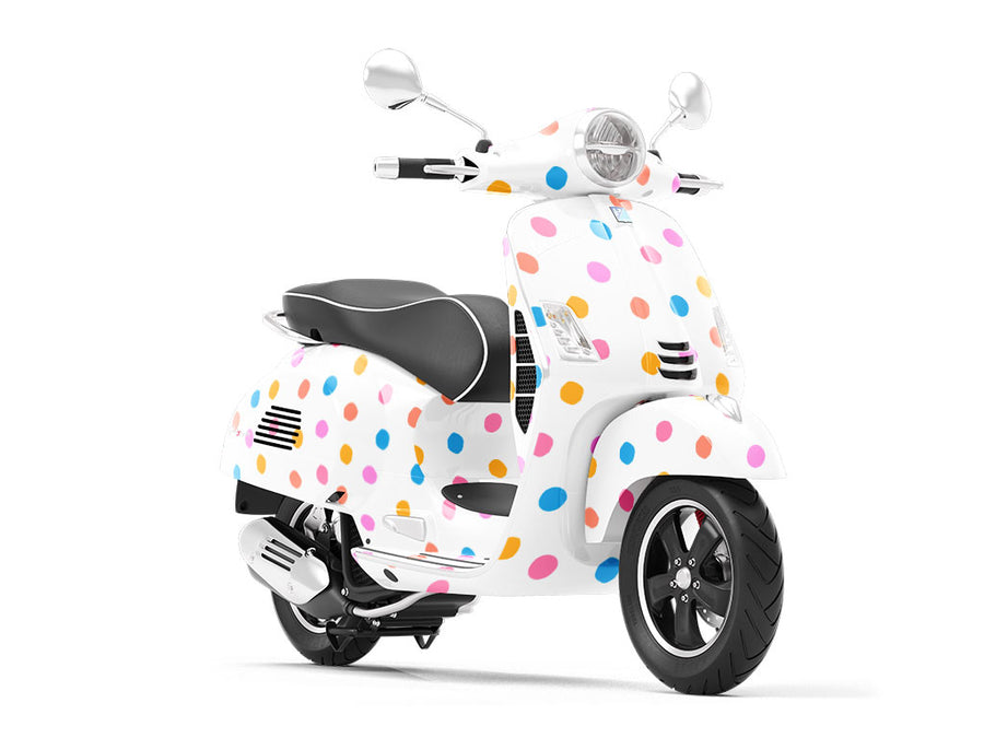 Easter Breeze Polka Dot Vespa Scooter Wrap Film