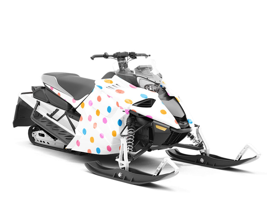 Easter Breeze Polka Dot Custom Wrapped Snowmobile