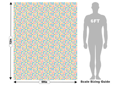 Easter Shuffle Mosaic Vehicle Wrap Scale~Rwraps Series 914 Easter Shuffle Mosaic Measurements~1