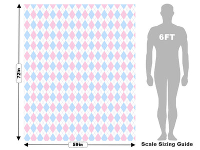 Easter Sunday Argyle Vehicle Wrap Scale~Rwraps Series 914 Easter Sunday Argyle Measurements~1