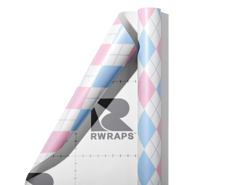 Easter Sunday Argyle Wrap Film Sheets~Rwraps Series 914 Easter Sunday Argyle Scrolled Sheet~3