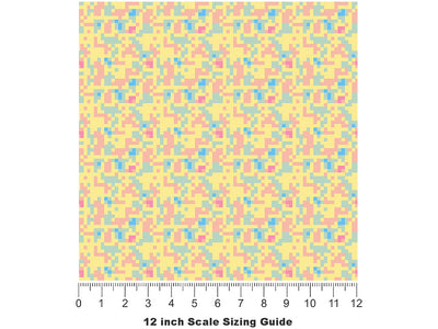 Easter Sunday Pixel Vinyl Film Pattern Size 12 inch Scale~Rwraps Easter Sunday Pixel Sizing Chart~2