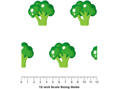 Eastern Magic Vegetable Vinyl Film Pattern Size 12 inch Scale~Rwraps Eastern Magic Vegetable Sizing Chart~2