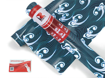 eastern waves water Craft Vinyl Roll