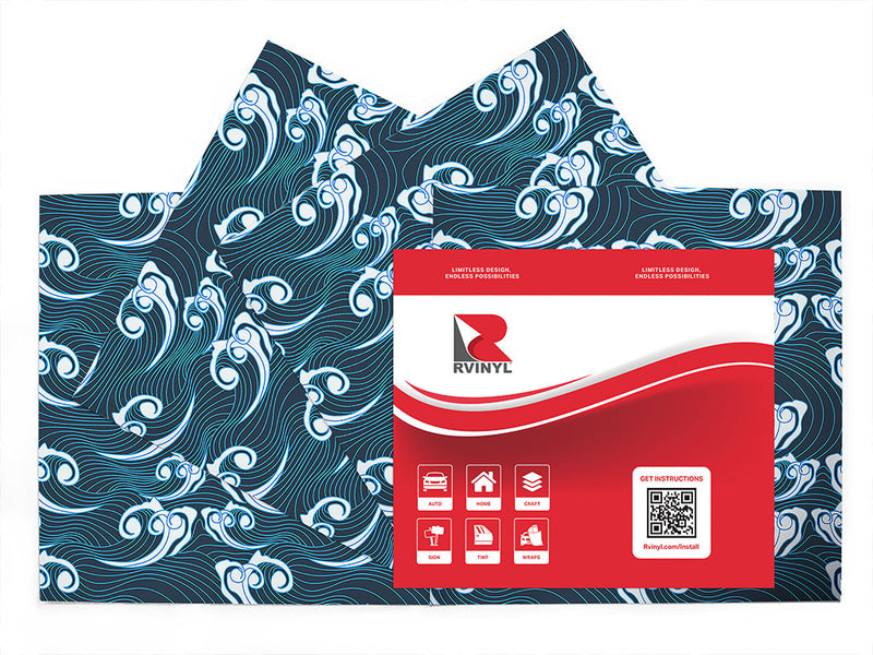 eastern waves water Craft Vinyl Sheet Pack