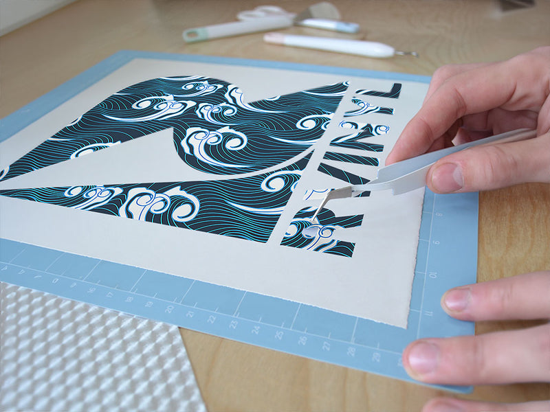eastern waves water Easy Weed Craft Vinyl
