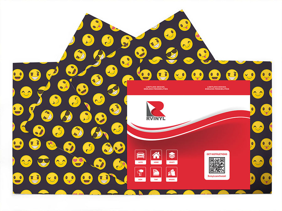 easy going emoji Craft Vinyl Sheet Pack