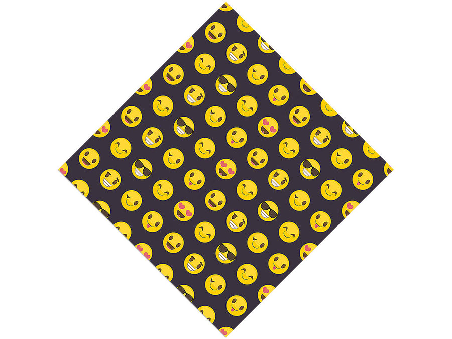 Easy Going Emoji Vinyl Wrap Pattern