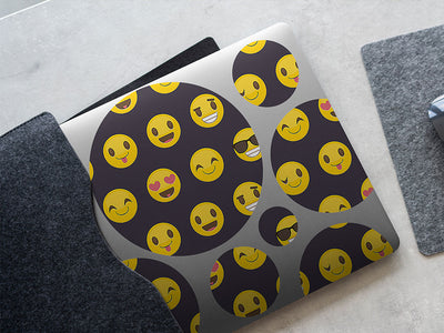 easy going emoji DIY Laptop Stickers