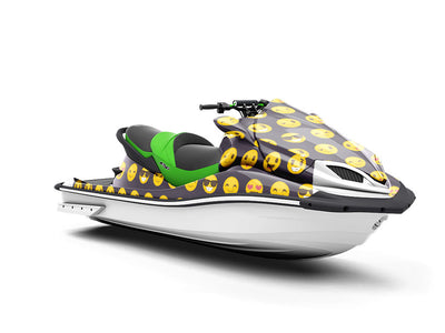 Easy Going Emoji Jet Ski Vinyl Customized Wrap