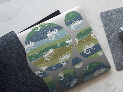 easygoing chameleons animal DIY Laptop Stickers