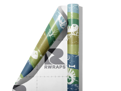 Easygoing Chameleons Reptile Wrap Film Sheets~Rwraps Series 914 Easygoing Chameleons Reptile Scrolled Sheet~3