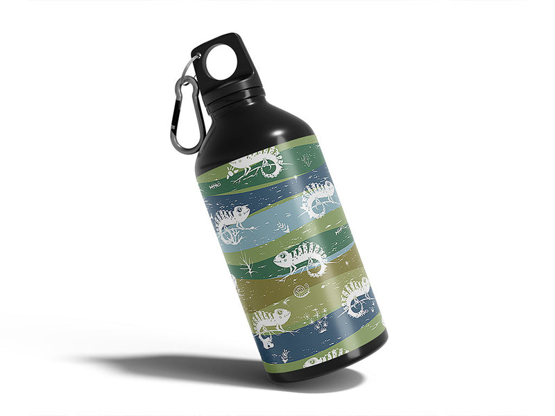easygoing chameleons animal Water Bottle DIY Stickers