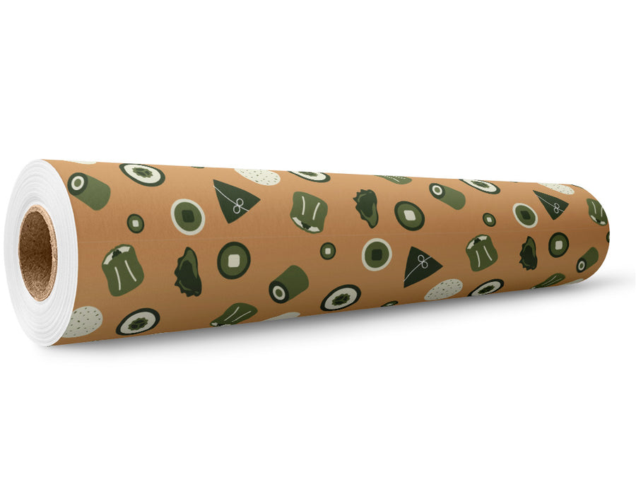 Eat Green Food Wrap Film Wholesale Roll~Rwraps Series 914 Digitally Printed Vinyl Roll~5