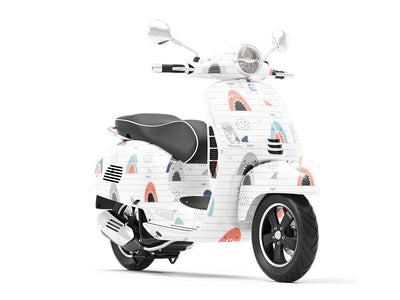 Eaten Homework Marine Life Vespa Scooter Wrap Film