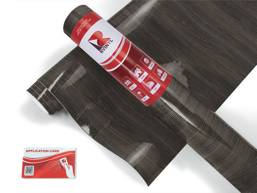ebony wood grain Craft Vinyl Roll