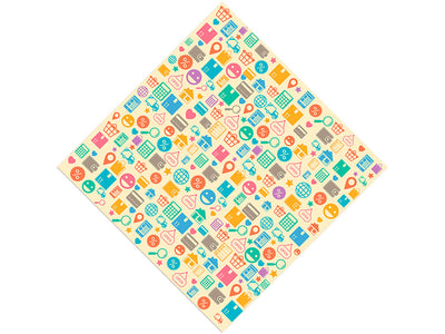 Ecommerce Functionality Technology Vinyl Wrap Pattern