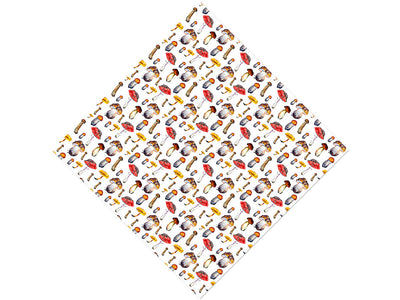 Edible Decay Mushroom Vinyl Wrap Pattern