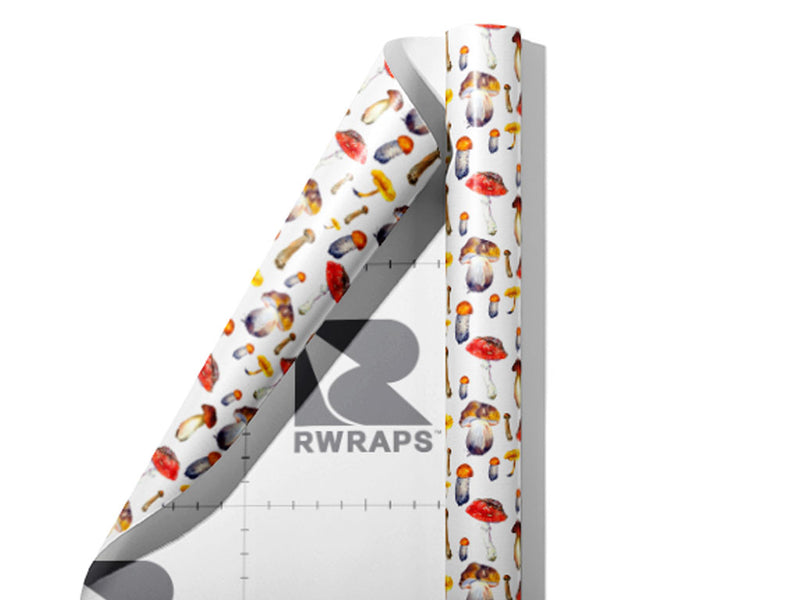 Edible Decay Mushroom Wrap Film Sheets~Rwraps Series 914 Edible Decay Mushroom Scrolled Sheet~3