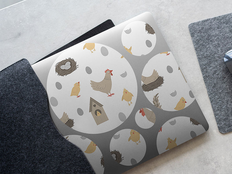 egg production bird DIY Laptop Stickers