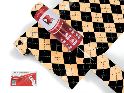 eggnog argyle Craft Vinyl Roll