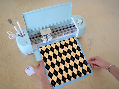 eggnog argyle Cricut Compatible Vinyl