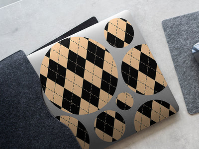 eggnog argyle DIY Laptop Stickers